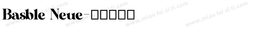 Basble Neue字体转换